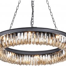 Подвесная люстра DeLight Collection Crystal Black KR0295P-8 black