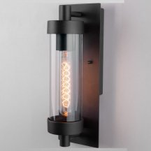 Уличный настенный светильник Elektrostandard Pipe D 35151/D чёрный a058261
