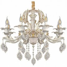 Подвесная люстра AM-Group CLEOPATRA CLEOPATRA SP8 WH+GL