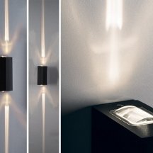 Уличный настенный светодиодный светильник Italline IT01-A150/2 black