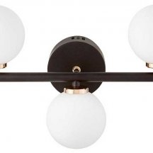 Настенный светильник Lumina Deco Marsiada LDW 6033-3 BK+F.GD