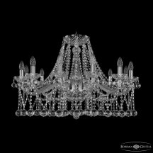 Люстра для натяжных потолков Bohemia Ivele Crystal 1413 1413/12/300 Ni Balls