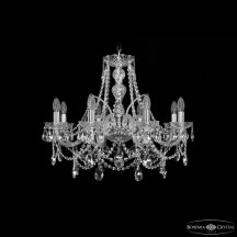 Люстра для натяжных потолков Bohemia Ivele Crystal 1411 1411/8/240 Ni