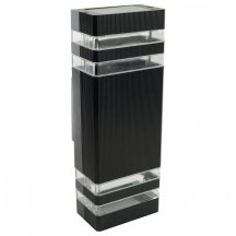 Светильник садово-парковый  Feron.ONE DH0807-P, на стену вверх/вниз,  2*GU10 220-240V, черный пластик 51539