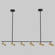 Спот Eurosvet Barre 20252/6 LED черный/латунь