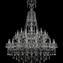 Элитная люстра Bohemia Ivele Crystal 1415 1415/20+10+5/400/XL-185/2d/Ni