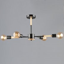 Люстра Reluce 99960-0.3-04 BK+WOOD