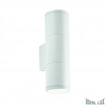 Уличный настенный светильник Ideal Lux Gun AP2 Small Bianco