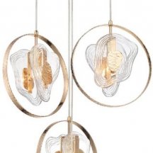 Подвесной светильник DeLight Collection Cowley P60669-4 gold/clear