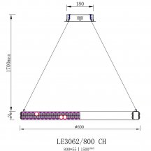 Элитная люстра LEON Katy LE3062/800 CH