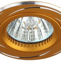 Встраиваемый светильник ЭРА Алюминиевый KL34 AL/GD