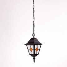 Уличный светильник подвесной Oasis Light QUADRO M lead GLASS 79905MlgY Bl