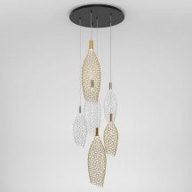 Подвесной светильник Eurosvet Ruche 90352/6 золото/хром