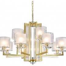 Подвесная люстра Newport ALEXANDRA 4408+4/C mat.gold