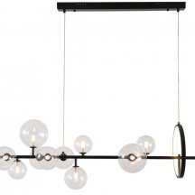 Подвесная люстра Art Deco Bubble KG1233P-10 black/clear