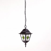 Уличный светильник подвесной Oasis Light QUADRO M lead GLASS 79905MlgG Bl