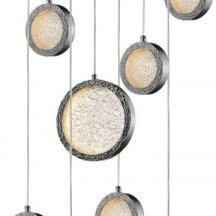 Подвесной светильник DeLight Collection Bottega P98014M-9 polished nickel