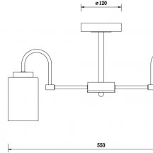 Потолочная люстра Jewel FR5321CL-05BZ