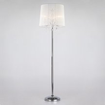 Торшер 2045 2045/3F хром/белый  торшер из хрусталя