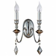 Бра Crystal Lux MERCEDES AP2 CHROME/SMOKE