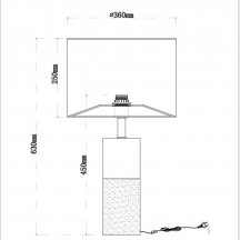 Интерьерная настольная лампа Arte Lamp Tianyi A5054LT-1PB