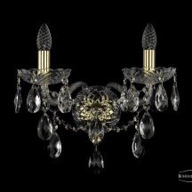 Настенный светильник классика Bohemia Ivele Crystal 1415 1415B/2/165/XL/G