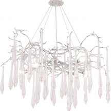 Подвесная люстра Crystal Lux REINA SP8 D1000 SILVER PATINA