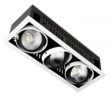 Встраиваемый светодиодный светильник Ambrella light Cardano T813 BK/CH 3*12W 4200K