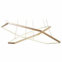 Подвесной светодиодный светильник Favourite Hexagon 2103-14P с пультом ДУ для гостиной