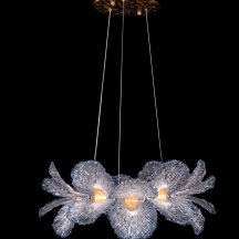 Люстра для натяжного потолка LEON Jardin LE3032/620 GD/SH Blue