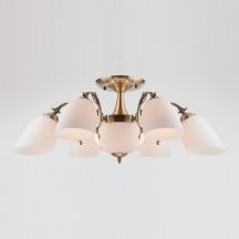 Элитная потолочная люстра Eurosvet 22010 22010/6+2 античная бронза