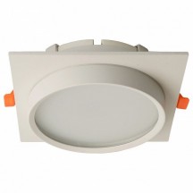 Светильник встраиваемый Feron DL705 потолочный GX70 белый квадрат IP44 51107