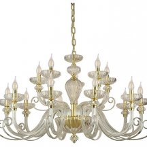 Подвесная люстра Newport ANNETTE 8620+5/C mat.soft gold clear