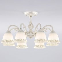 Потолочная люстра Eurosvet Campina 60107/8 белый с золотом