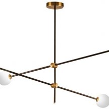 Потолочная люстра DeLight Collection Bistro Globe 9389P/4 black/gold
