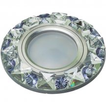 Точечный светильник Fametto Peonia DLS-P123 GU5.3 CHROME/CLEAR+PURPLE