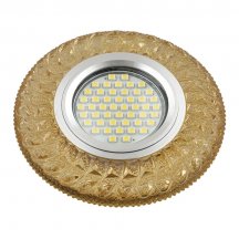 Встраиваемый светильник Fametto Luciole DLS-L144 Gu5.3 Glassy/Gold