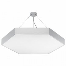 Подвесной светодиодный светильник Geometria ЭРА Hexagon SPO-122-W-40K-066 66Вт 4000К белый Б0050552