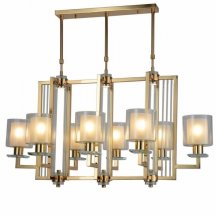 Подвесная люстра Lumina Deco Manhattan LDP 8012-8 PR F.GD