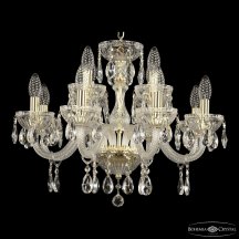 Подвесная люстра Bohemia Ivele Crystal 5417 5417/8+4/195 G Clear/M-1G