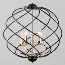 Российская подвесная люстра Eurosvet Sorrel 60105/5 черный