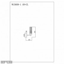 Бра Evolution W15609-1 AN+CL