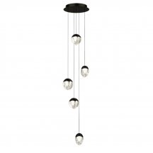Подвесной светильник DeLight Collection MD24001033 MD24001033-5A black/clear