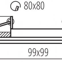 Точечные светильники Kanlux ALREN R DTL-B 26757