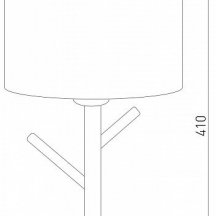 Настольная лампа с абажуром TK Lighting Albero 5571 Albero White