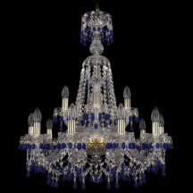 Люстра в гостиную Bohemia Ivele Crystal 1410 1410/10+5/240/XL-80/G/V3001