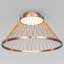 Элитная потолочная люстра Eurosvet Cesta 40019/1 LED коричневый