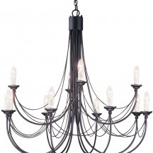 Подвесная люстра Carisbrooke CB12-BLACK