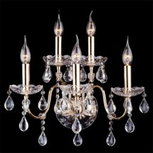Бра 3600 3600/5 золото / прозрачный хрусталь
