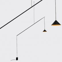 Подвесной светодиодный светильник Italline IT03-1429 black/orange